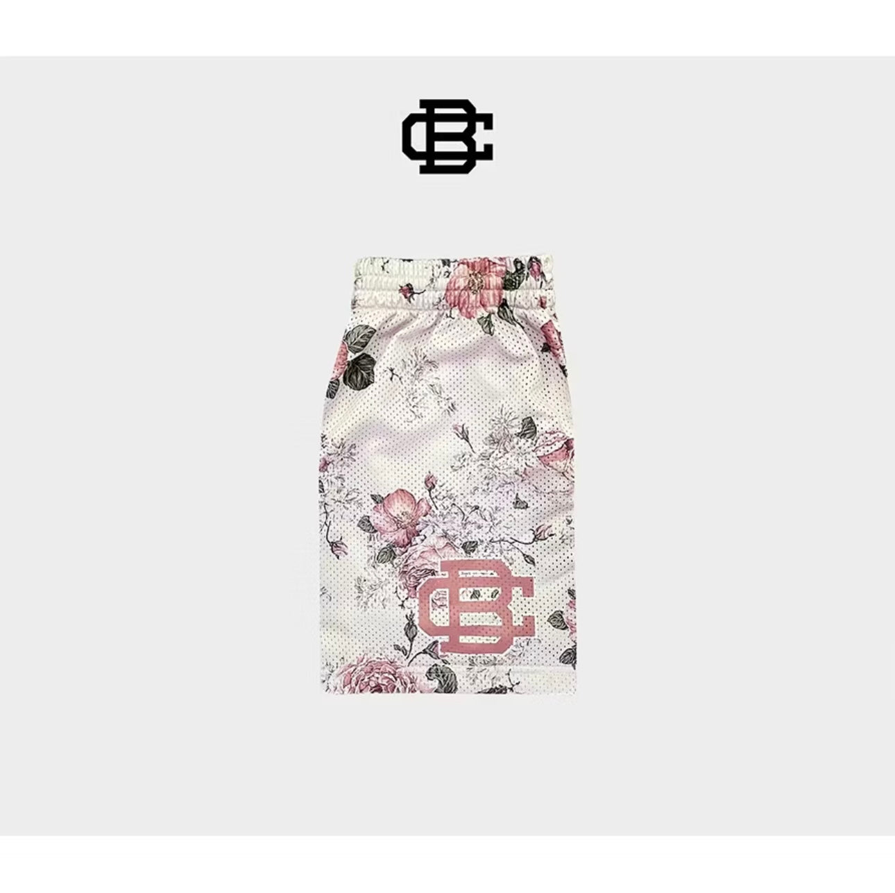 VINTAGE FLORAL "LOGO" SHORTS