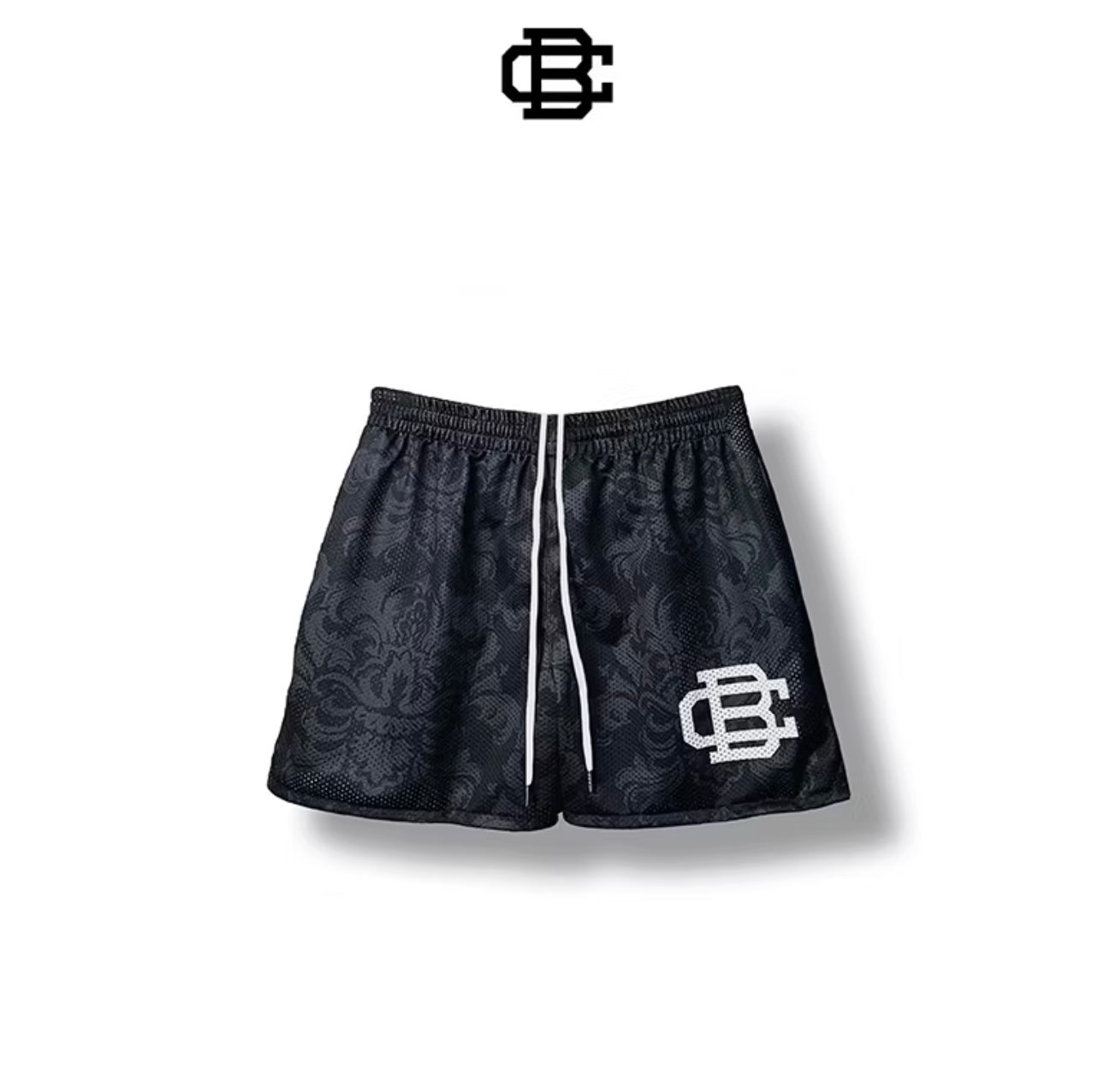 VICTORIAN BLACK "LOGO" SHORTS