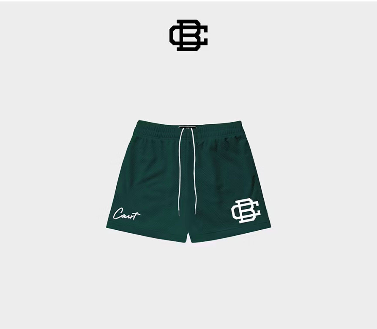 VANTAGE GREEN "LOGO" SHORTS