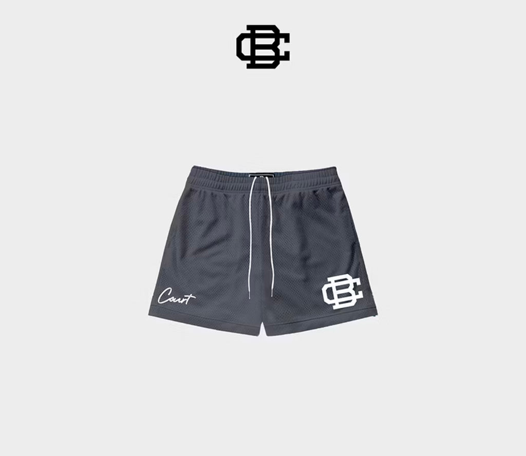 SHUTTLE GREY "LOGO" SHORTS