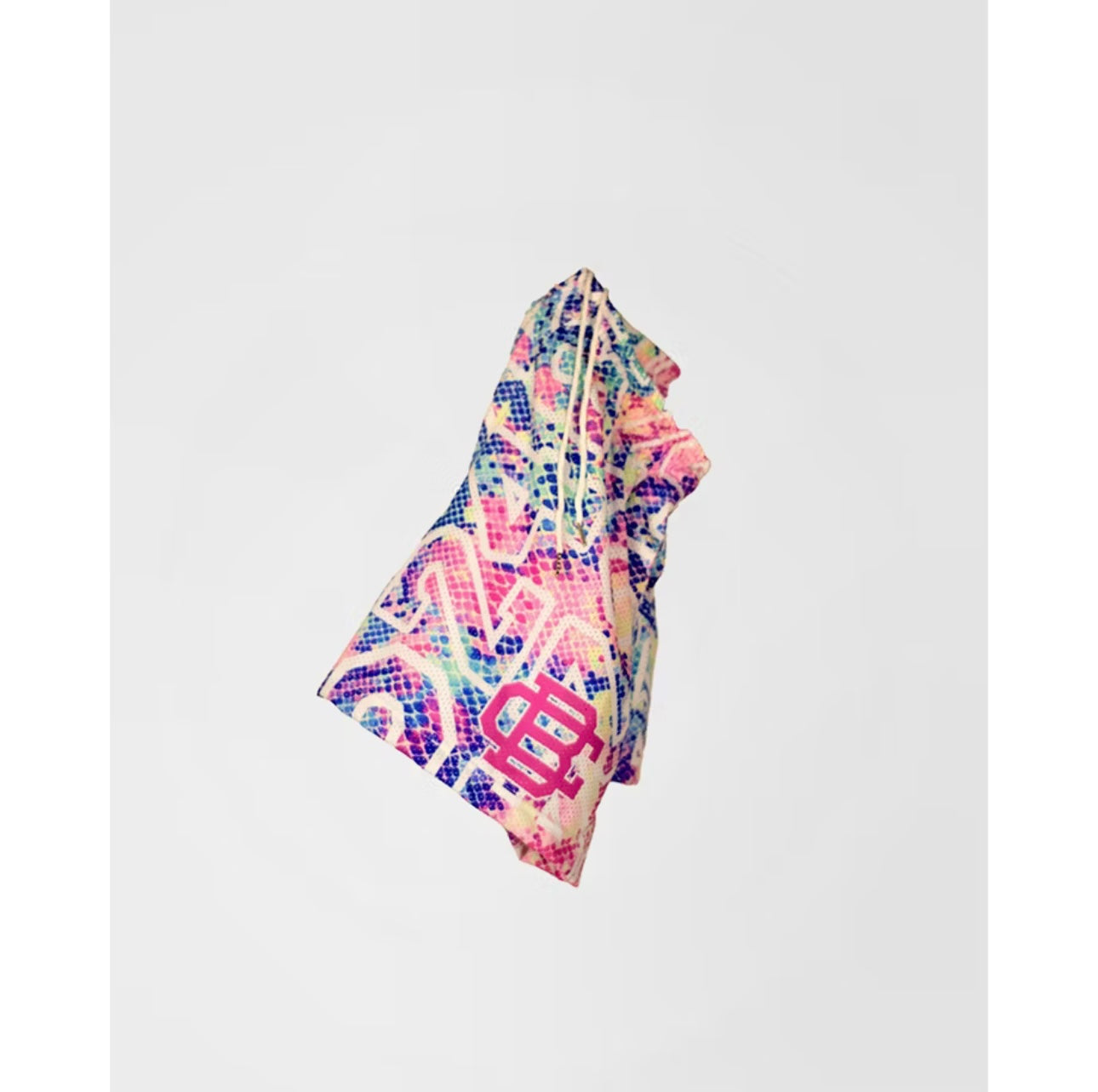 8.24 SNAKESKIN HOLOGRAPH "LOGO" SHORTS