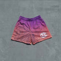 PURPLE GRADIENT "LOGO" SHORTS