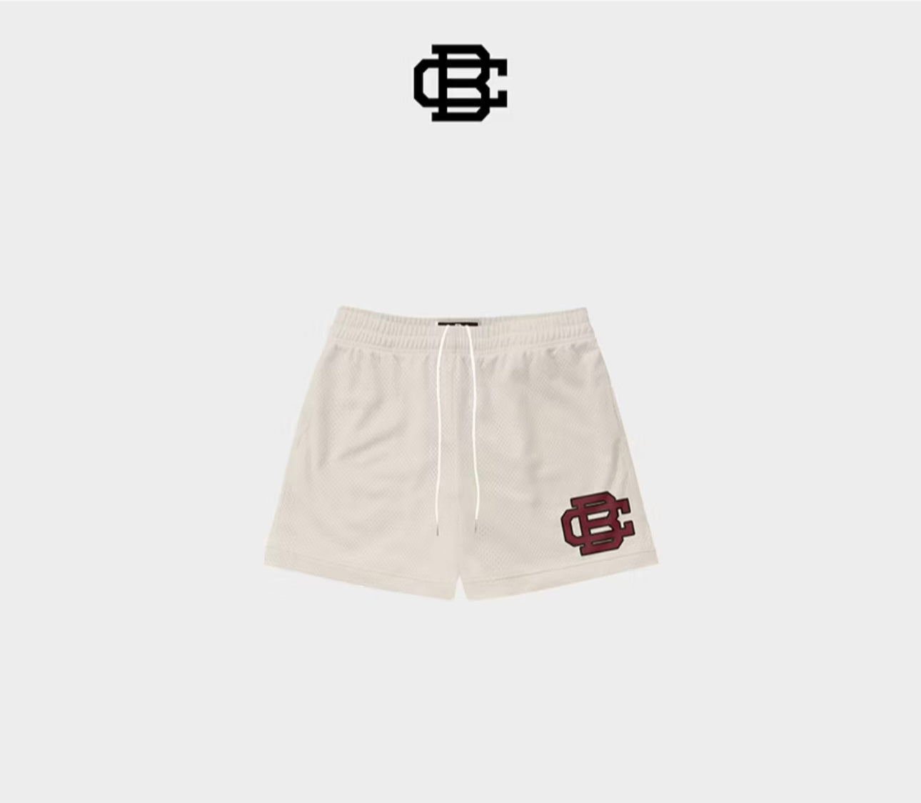 MOONLIGHT CREAM "LOGO" SHORTS