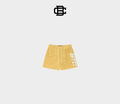 LIGHT MUSTARD "LOGO" SHORTS
